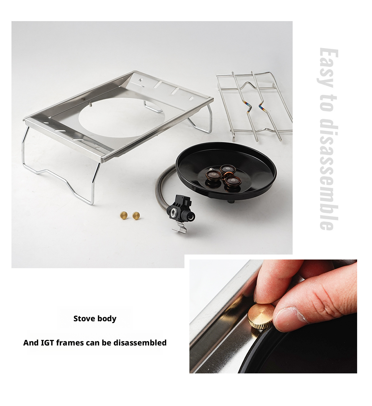 Windproof Foldable Camping Gas Stove-Portable IGT Tabletop