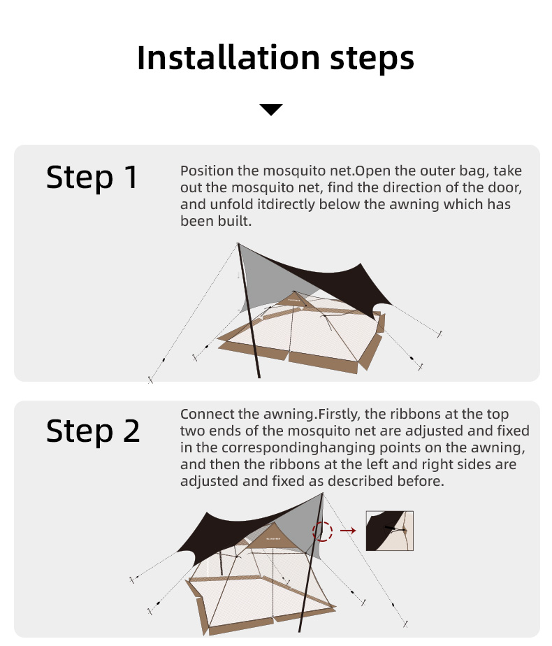 BLACKDEER Summer canopy antimosquito mesh tent 58 people field